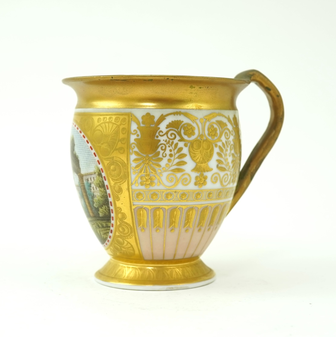 A KPM Berlin imitation micro-mosaic cabinet cup, c.1817-23